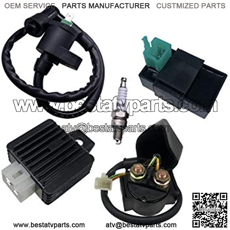 Relay CDI Ignition Coil 5 Pin Regulator Rectifier Spark plug