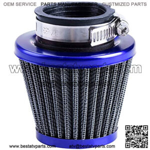 38mm Air Filter For 90cc 110cc 125cc Dirt Pit Bike Chinese GY6 50cc QMB139 Moped Scooter Off Road Motorcycle ATV Quad XR50 CRF50 CRF70 XR CRF KLX Apollo SSR Lifan Engine Parts (Blue)