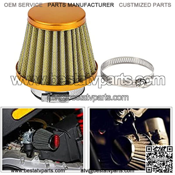 38mm Air Filter Intake Induction Kit for Off-road Motorcycle ATV Quad Dirt Pit Bike (Gold),5% coupon applied at checkout,with coupon - Image 3