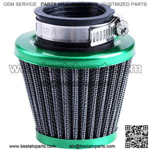 38mm Air Filter GY6 50cc Scooter Moped for SSR Apollo 125 110cc 125cc Coolster Pit Bike Motorcycle ATV Quad QMB139 Engine Parts (Green)