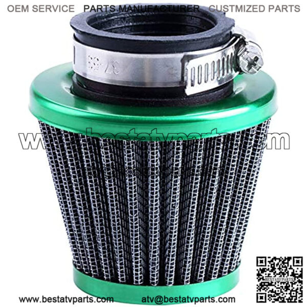 38mm Air Filter GY6 50cc Scooter Moped for SSR Apollo 125 110cc 125cc Coolster Pit Bike Motorcycle ATV Quad QMB139 Engine Parts (Green)
