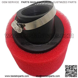 38mm Air Filter Sponge Foam Cleaner for Dirt Pit Bike ATV CRF KLX Motorcycle (red)