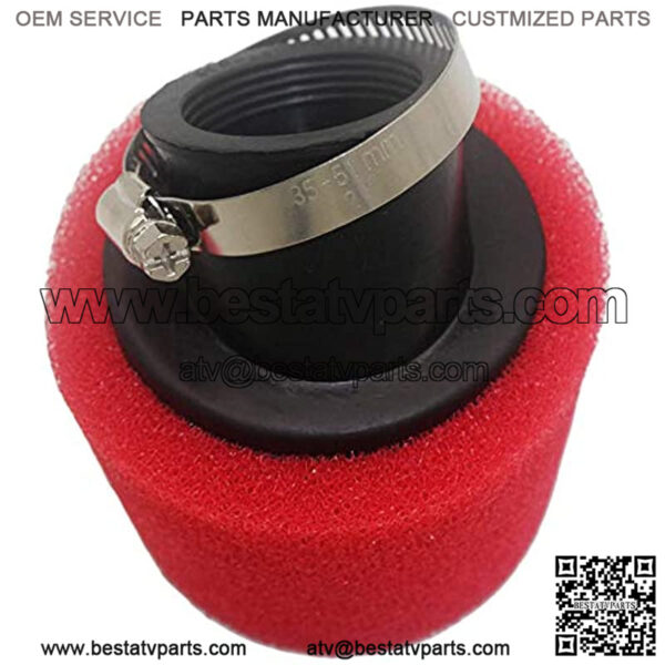 38mm Air Filter Sponge Foam Cleaner for Dirt Pit Bike ATV CRF KLX Motorcycle (red)